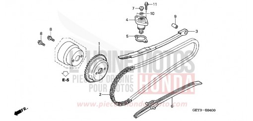 CAM CHAIN/TENSIONER NPS506 de 2006